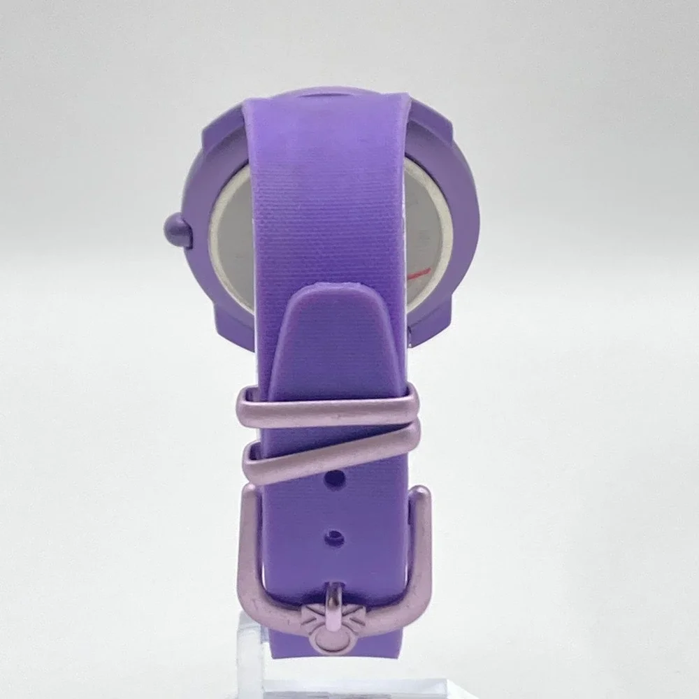 United Colors of Benetton by Bulova Women's Watch Purple 34mm New Battery 8.25